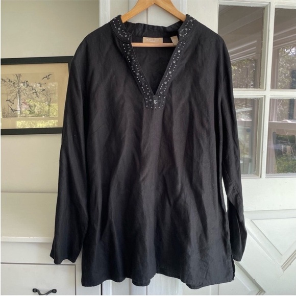 Kate Hill Tops - Kate Hill Women's Linen Tunic Top